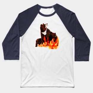 Taiga on fire #4 Baseball T-Shirt